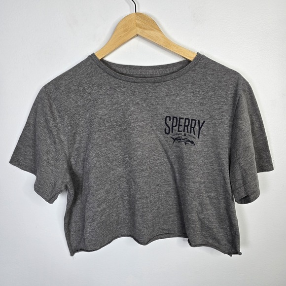 Sperry‎ Shirt Womens Small Cropped Tee Nautical Casual Summer Lightweight - Picture 1 of 4